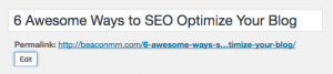 Permalink Example for SEO Optimized Blogs