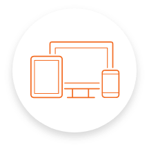 Computer, tablet, mobile phone icon