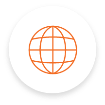 Globe icon.