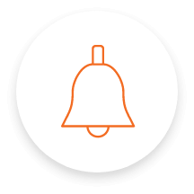 Bell icon.
