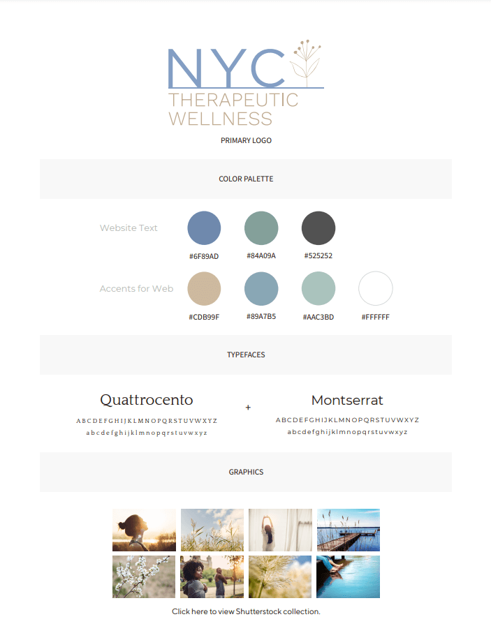 NYC Therapeutic Brand Guide