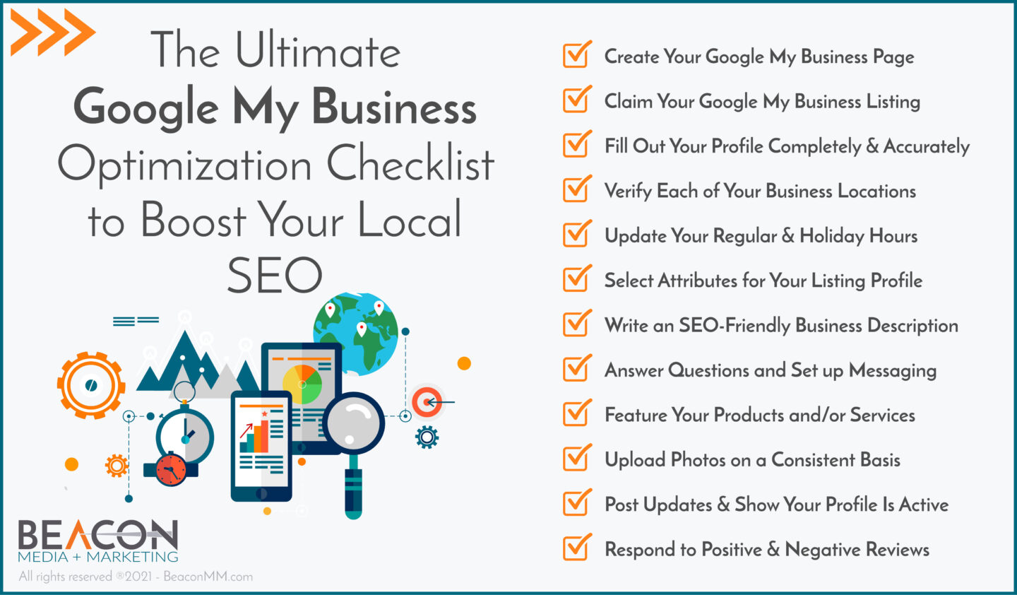 The Ultimate Google My Business Optimization Checklist to Boost Your Local SEO infographic