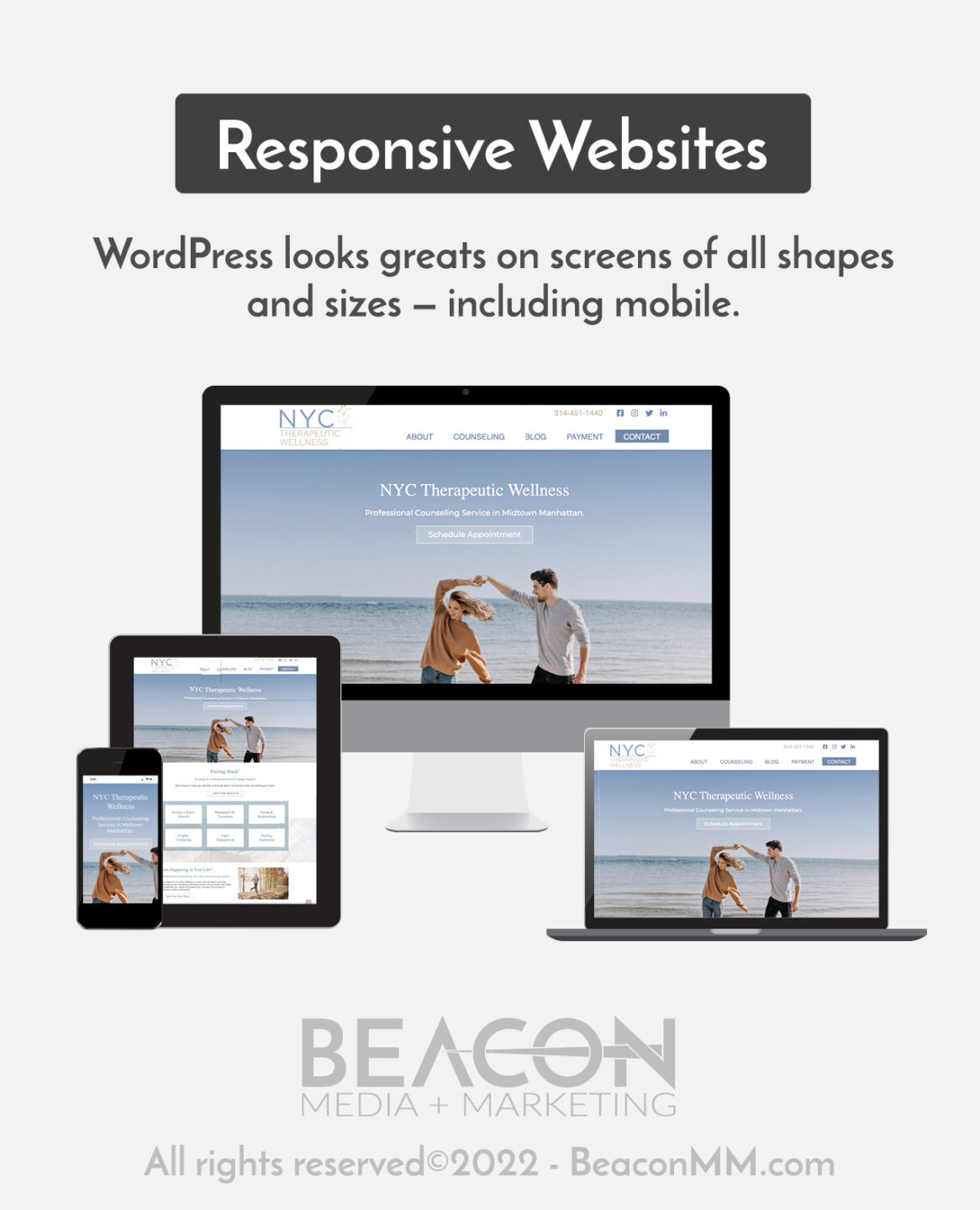 Responsive website graphic
