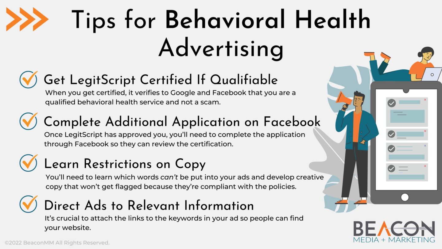 Tips for Behavioral Health Advertising Infographic