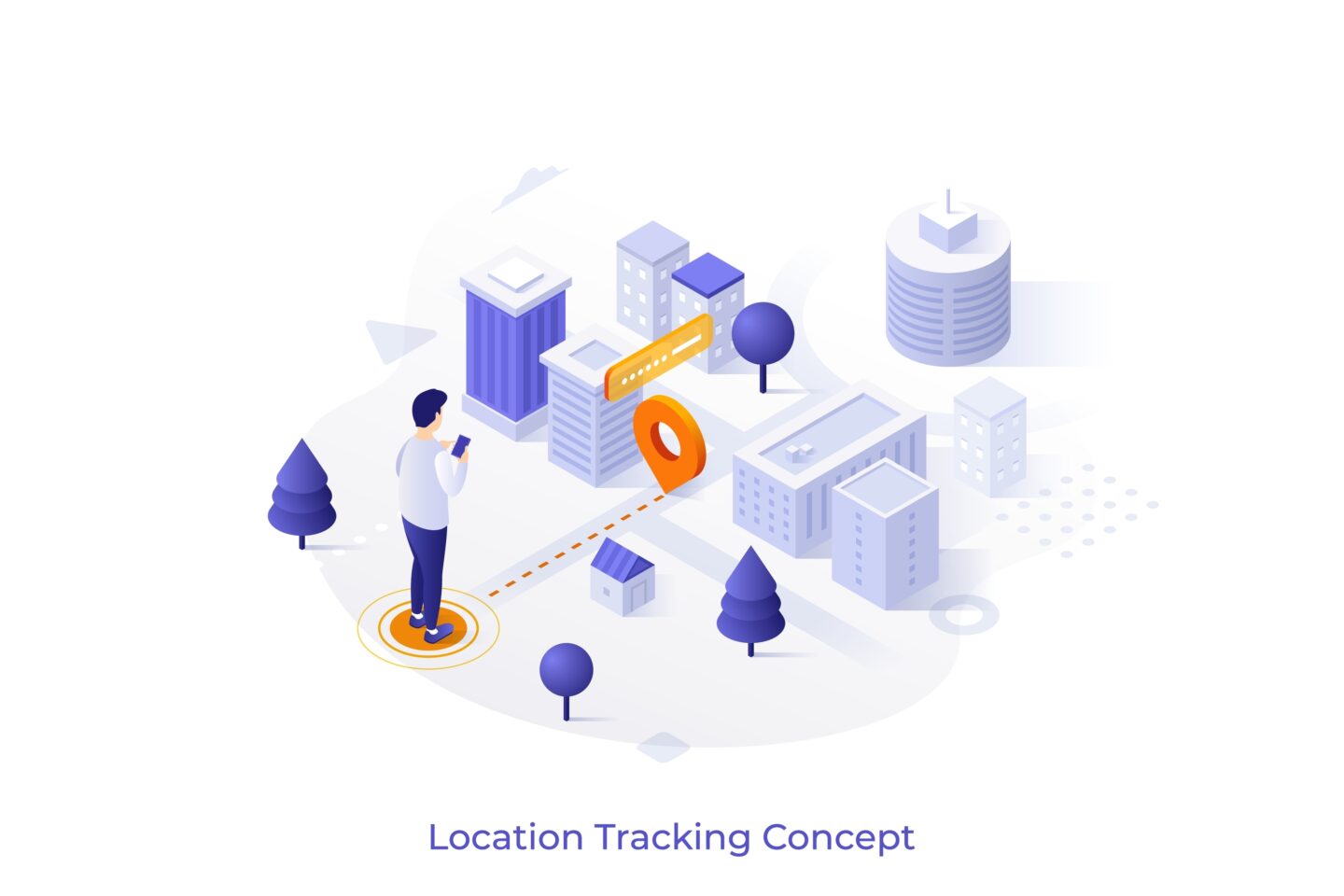 Location tracking illustration