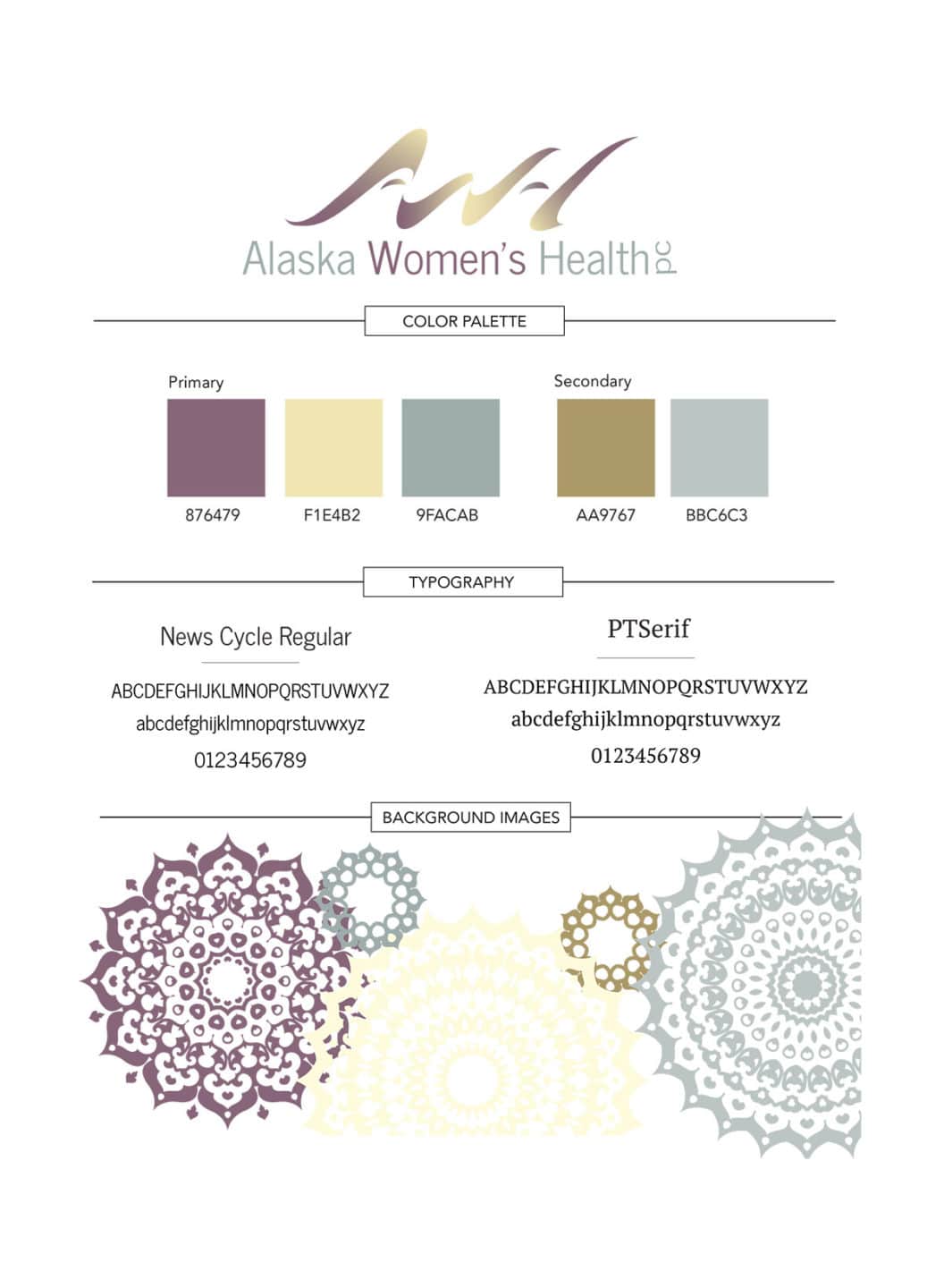 Beacon Media + Marketing's branding work for Alaska Women's Health