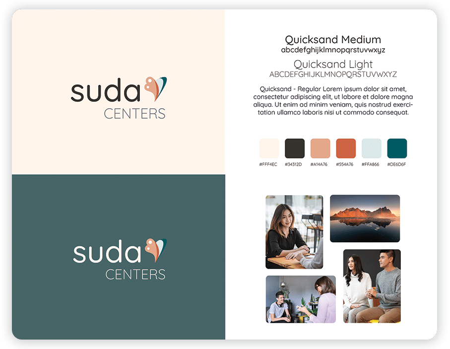Suda Mental Health branding by Beacon Media + Marketing