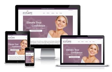 Elevate Aesthetics website