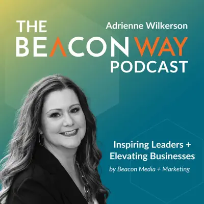 Adrienne Wilkerson recording an episode of The Beacon Way podcast